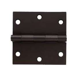 ProSource 20339ORX Square Corner Door Hinge, Steel, Oil-Rubbed Bronze, Loose Pin, 180 deg Range of Motion