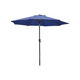 Seasonal Trends 60033 Crank Umbrella, 92.9 in H, 107.9 in W Canopy, 107.9 in L Canopy, Round Canopy, Steel Frame