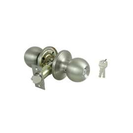 ProSource Entry Knob Lockset, Series T3 Satin