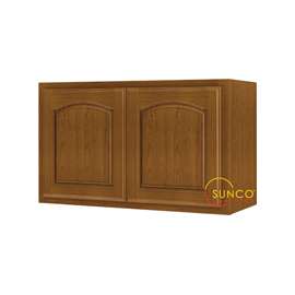Sunco Randolph Series W3018RT-B-SC Kitchen Cabinet, 18 in OAW, 12 in OAD, 30 in OAH, Wood, Amber, 2-Door