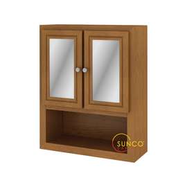 Sunco Cabinets Randolph BV2126RT Bath Valet, 1-Shelf, 2-Door, Wood, Oak