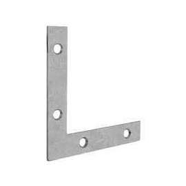 Prosource FC-Z03-01 Corner Brace, 3 in L, 3 in W, 1/2 in H, Steel, Zinc-Plated, 1.6 mm Thick Material
