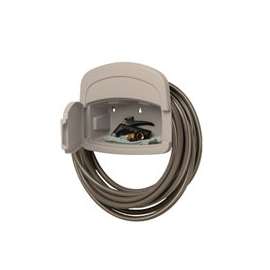 Suncast DHH150 Hose Hanger, 5/8 in Dia Hose, 150 ft Capacity, Resin, Light Taupe, Wall Mounting