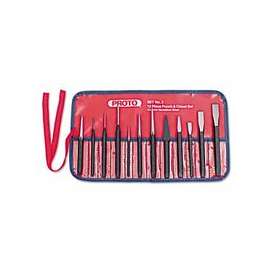 Punch & Chisel Sets, English, 8 Punches, 3 Chisels