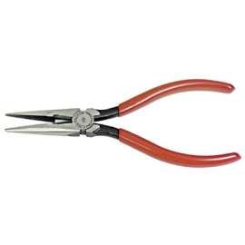 Ergonomics Side Cutting Needle Nose Pliers, Forged Alloy Steel, 6 5/8 in