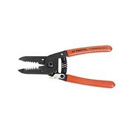 Wire Stripper/Cutters, 6 1/16 in, 10-20 AWG, Red