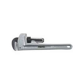 Aluminum Pipe Wrenches, 90 Deg Head Angle, Forged Steel Jaw, 18 in