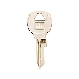 HY-KO 11010NA14 Key Blank, Brass, Nickel, For: National Cabinet, House Locks and Padlocks
