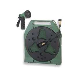 Landscapers Select YP1121 Hose Set, 50 ft L Hose, 50 ft Hose, In a Storage Case Winding, Built-In Handle, Polyester