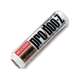 WOOSTER RR641-9 Paint Roller Cover, 3/16 in Thick Nap, 9 in L, Fabric Cover, White