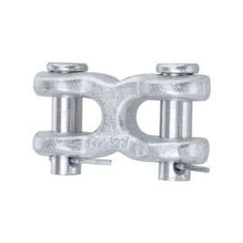 Campbell T5423301 Clevis Link, 3/8 in Trade, 5400 lb Working Load, Steel, Zinc