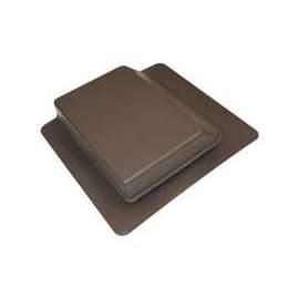 Duraflo 6065BR Roof Vent, 17.256 in OAW, 61 sq-in Net Free Ventilating Area, Polypropylene, Brown