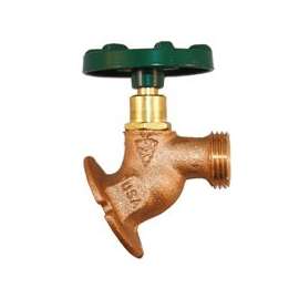 arrowhead 255 Series 255LF Sillcock, 1/2 x 3/4 in Connection, FIP x Male Hose Threaded, Solid Flange, 125 psi Pressure