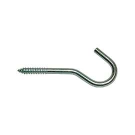 ProSource LR-314-PS Ceiling Hook, 25 lb Working Load, Steel, Silver, Zinc