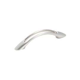 Amerock BP19259G10 Cabinet Pull, 4-5/8 in L Handle, 1 in H Handle, 1 in Projection, Zinc, Satin Nickel