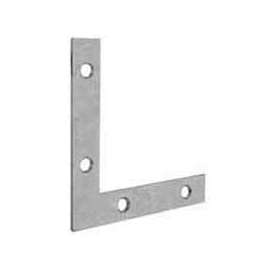 ProSource FC-Z06-01 Corner Brace, 6 in L, 6 in W, 2 mm Thick, Steel, Silver, Zinc