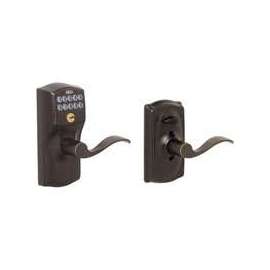 Schlage FE595VCAM/ACC 716 Keypad Lock with Flex-Lock, Metal, Aged Bronze, 2-3/8 x 2-3/4 in Backset