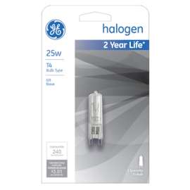 GE 25W QTZ Halo Bulb