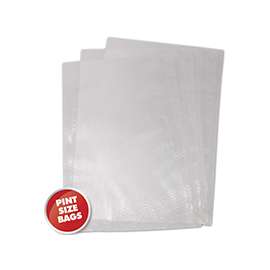 Weston 30-0106-W Vacuum Seal Bag, Plastic, Clear