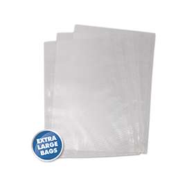 Weston 30-0105-W Vacuum Seal Bag, 15 lb Capacity, Plastic, Clear
