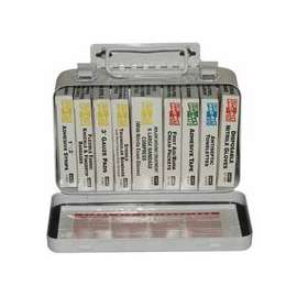 10 Unit Steel First Aid Kits, Weatherproof Steel, Wall Mount