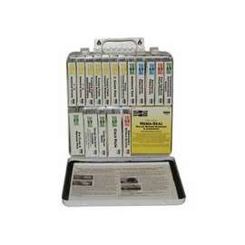 24 Unit Steel First Aid Kits, Weatherproof Steel
