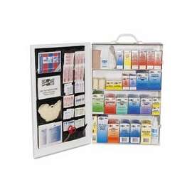 4-Shelf Industrial First Aid Stations, Steel, Wall Mount