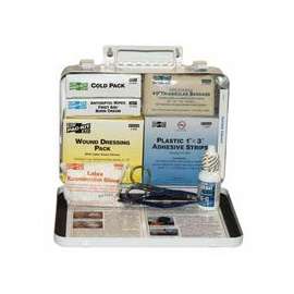 25 Person Vehicle First Aid Kits, Weatherproof Steel, Wall Mount