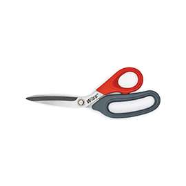 Crescent Wiss W812S Household Scissor, 8-1/2 in OAL, 3-1/2 in L Cut, Stainless Steel Blade, Gray/Red Handle