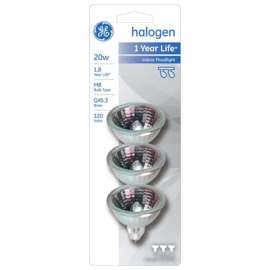GE 3PK 20W STD FLD Lamp