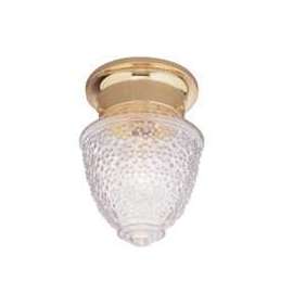 Boston Harbor RF-F-013-PB-3L Ceiling Light Fixture, 0.5 A, 120 V, 60 W, 1-Lamp, A19 or CFL Lamp, Metal Fixture