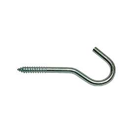 ProSource LR-308-PS Ceiling Hook, 5 lb Working Load, Steel, Silver, Zinc