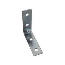 Prosource CB-Z05-013L Corner Brace, 5 in L, 5 in W, 1 in H, Steel, Zinc-Plated, 4 mm Thick Material
