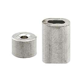 Prime-Line GD 12150 Cable Ferrule and Stop, Aluminum