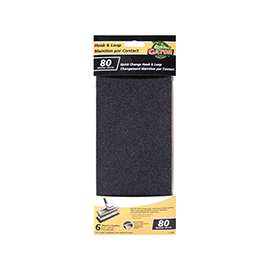Gator 8686-10 Refill Sheet, 10-1/2 in L, 4-1/2 in W, 80 Grit, Medium, Silicone Carbide Abrasive