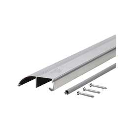 M-D TH153 69694 Bumper Threshold, 36 in L, 4 in W, Aluminum, Mill