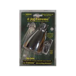 Whedon SH604C Shower Head, 2.5 gpm, 1/2 in Connection, Female, Brass, Chrome