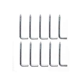 ProSource Screw Hook, 3/8 in Opening, 3 mm Thread, 1-3/8 in L, Steel, Zinc