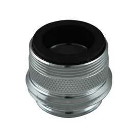 Plumb Pak PP800-32 Hose Adapter, 15/16-27 x 55/64-27 x 3/4 or 55/64 in, Hose, Chrome Plated