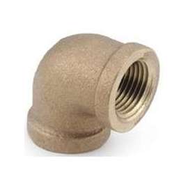 Anderson Metals 738100-24 Pipe Elbow, 1-1/2 in, IPT, 90 deg Angle, Brass, Rough, 200 psi Pressure