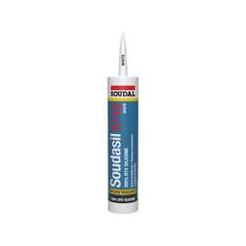 Soudal 146893 Soudasil Multi Sealant, Clear, 24 hr Curing, -35 to140 deg F, 10.1 oz Cartridge