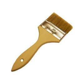 WOOSTER F5117-3 Paint Brush, 3 in W, 1-11/16 in L Bristle, Soft Natural China Bristle, Plain-Grip Handle