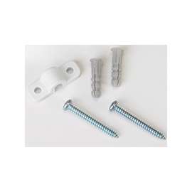 ClosetMaid 7556 U Clip, Metal, White, Wall Mounting