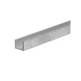M-D 61242 Channel, 1/2 in Leg, 72 in L, Aluminum, Mill
