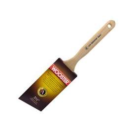 WOOSTER 4231-2 1/2 Paint Brush, 2-1/2 in W, 2-15/16 in L Bristle, Synthetic Fabric Bristle, Sash Handle