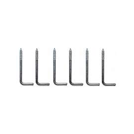 ProSource Screw Hook, 9/16 in Opening, 3.8 mm Thread, 1-7/8 in L, Steel, Zinc