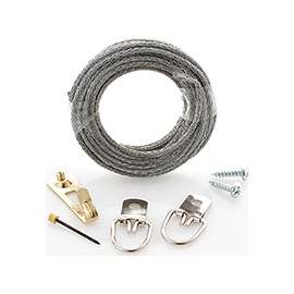 OOK 55074 Perfect Hang Kit, 30 lb, Steel, Brass