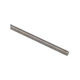 Stanley Hardware N338-186 Threaded Rod, #12 mm Thread, Steel
