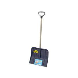 RUGG BUDDY B 227P Kids Shovel, 12 in W Blade, 10 in L Blade, Polyethylene Blade, Steel Handle, 34 in OAL, Blue