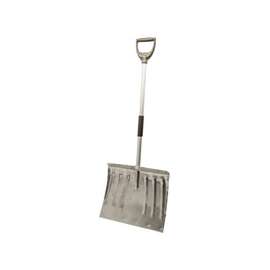 RUGG Lite-Wate 22L-S Snow Shovel, 18 in W Blade, Combo Blade, Aluminum Blade, Aluminum Handle, Silver